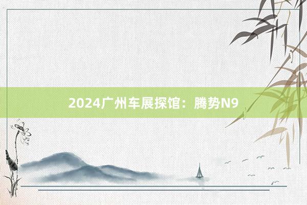 2024广州车展探馆：腾势N9