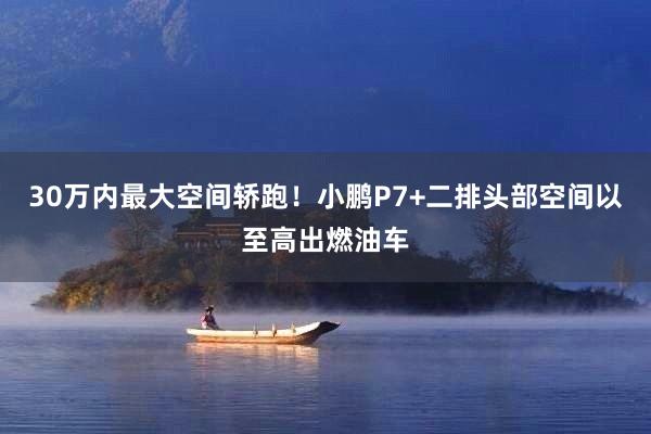 30万内最大空间轿跑！小鹏P7+二排头部空间以至高出燃油车